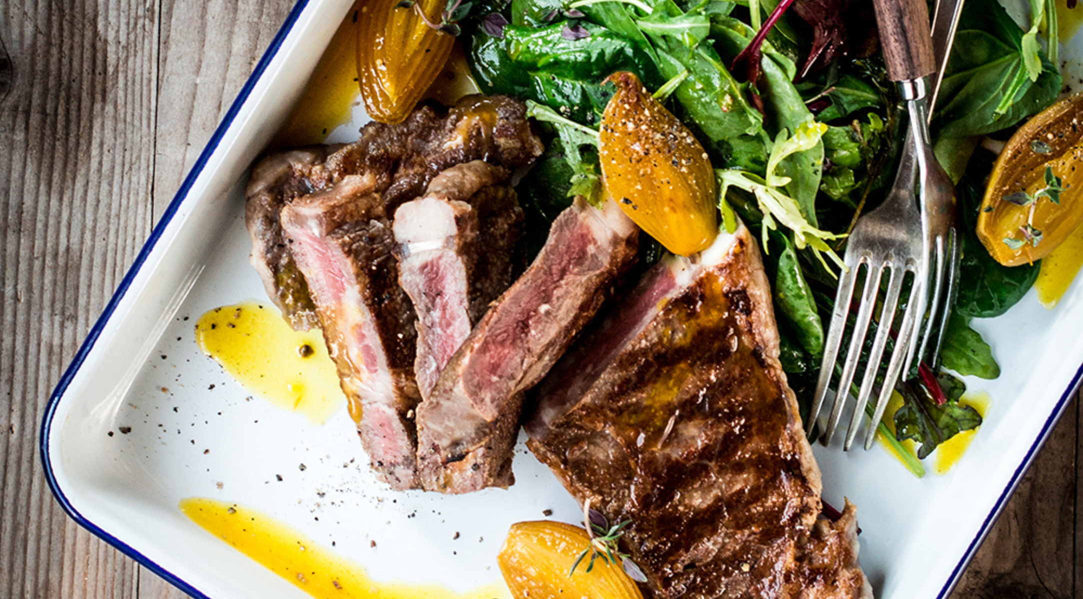 Steak with Whiskey Shallots