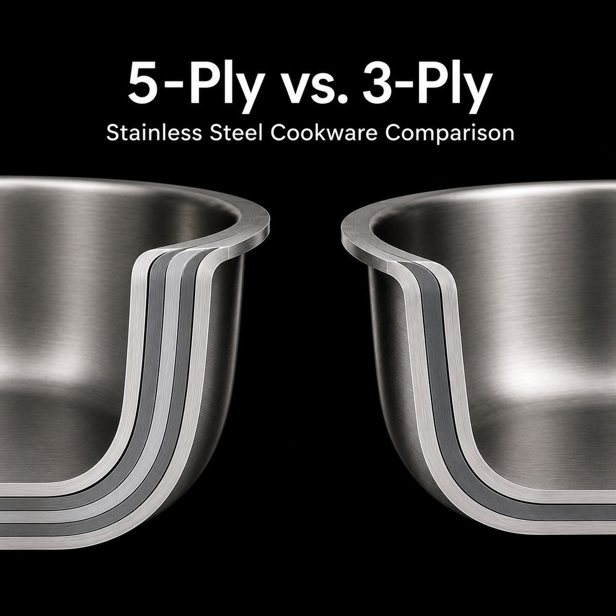 5-Ply vs. Tri-Ply Cookware: What the Difference Actually Means
