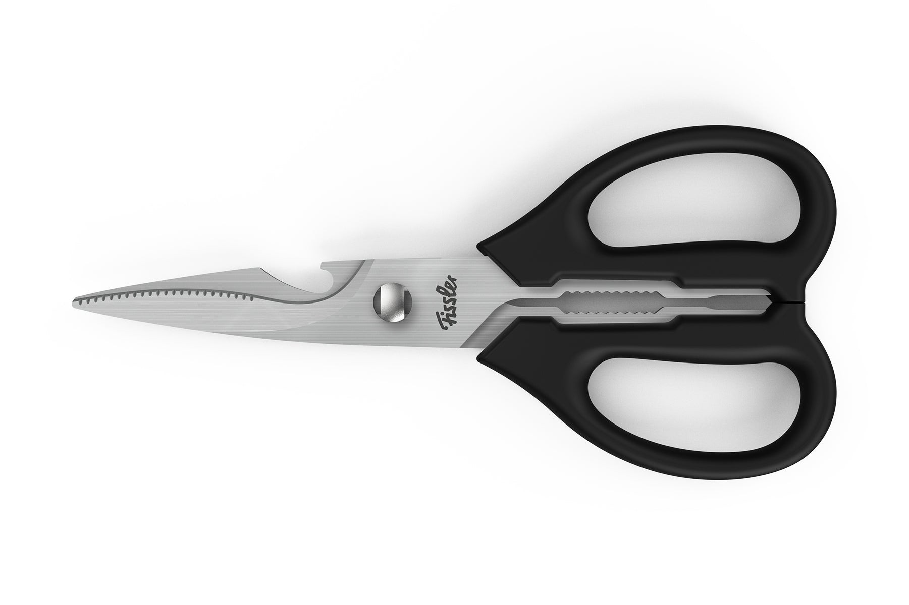 Universal Multi-Purpose Kitchen Scissors with Bottle Opener | Fissler