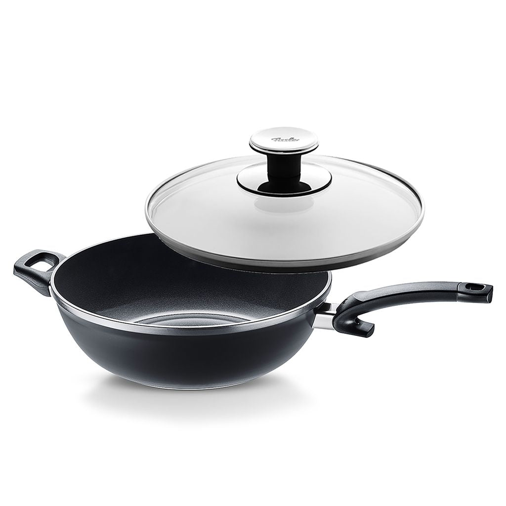 Ceratal Comfort Ceramic 12.6" Wok & Glass Lid Bundle