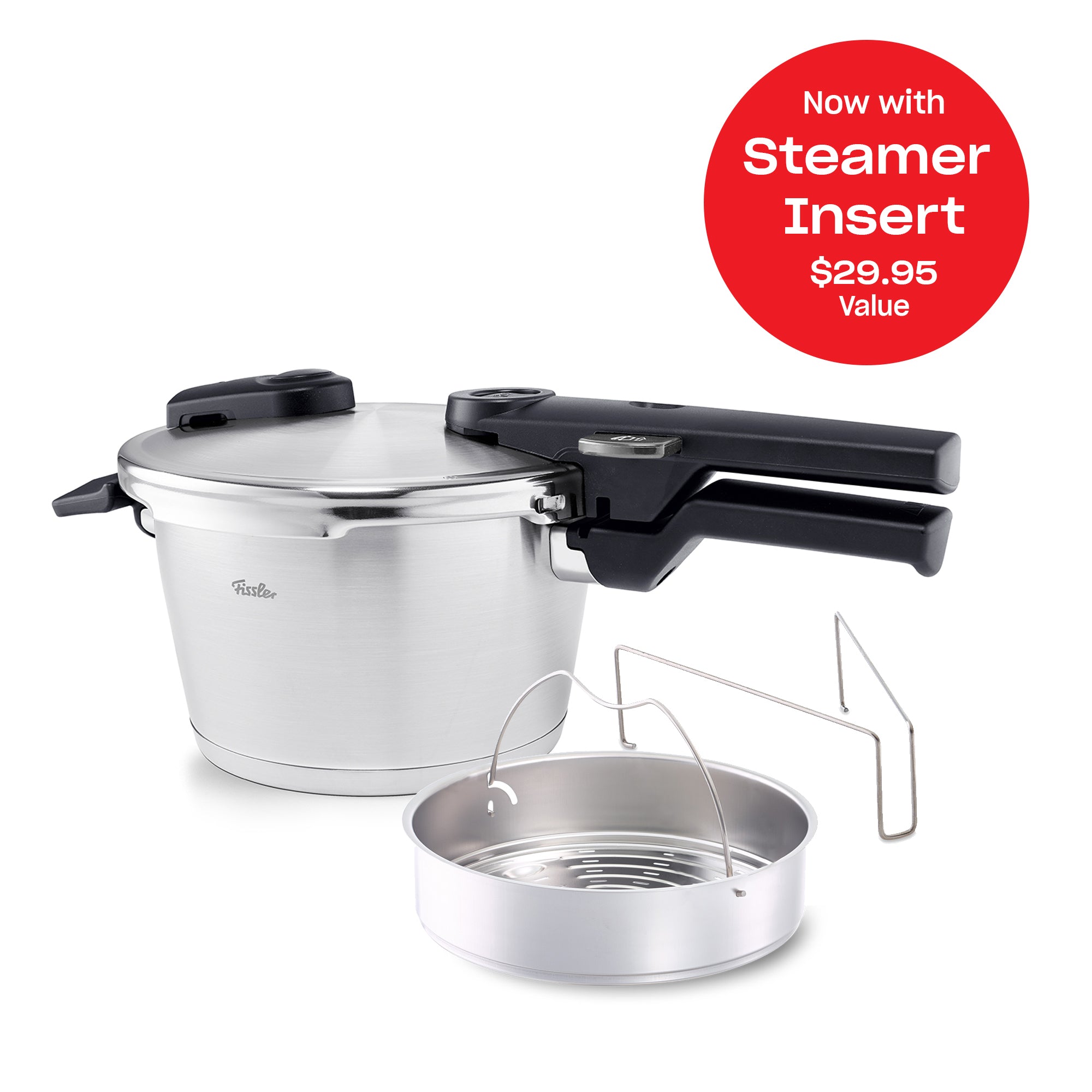 Vitaquick® Premium Pressure Cooker, 2.6 Quart with Steamer Insert Vitaquick® Premium Pressure Cooker, 2.6 Quart with Steamer Insert