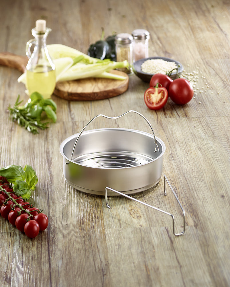 Pressure Cooker Steaming Basket with Tripod | Fissler