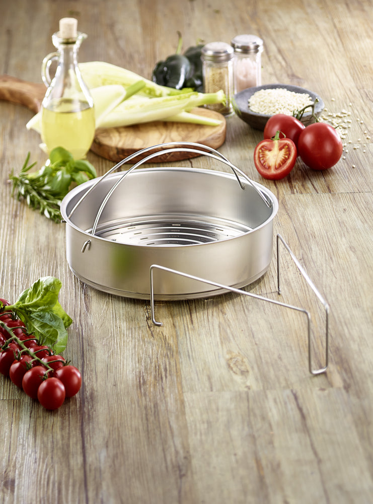 Pressure Cooker Steaming Basket with Tripod | Fissler