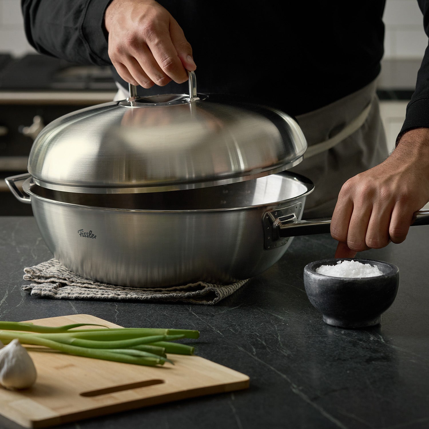 Original-Profi Collection® Stainless Steel Multi Ply Wok, 12.6