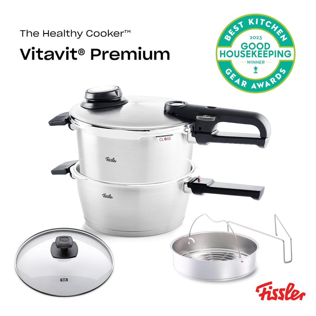 Vitavit® Premium Pressure Cooker Set, 3.7 Quart & 6.3 Quart | Fissler
